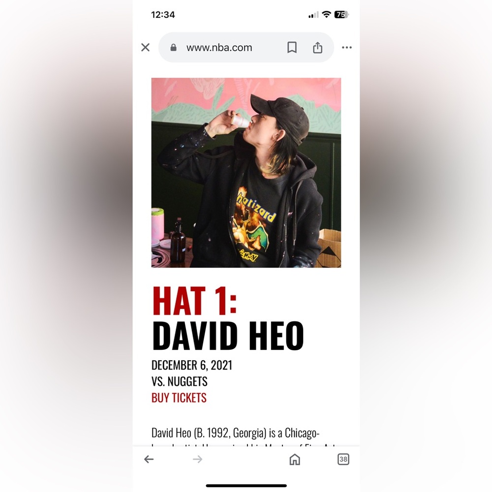 Chicago Bulls David Heo Limited Editon Hat 2021-22 Melonwear - Picture 9 of 10